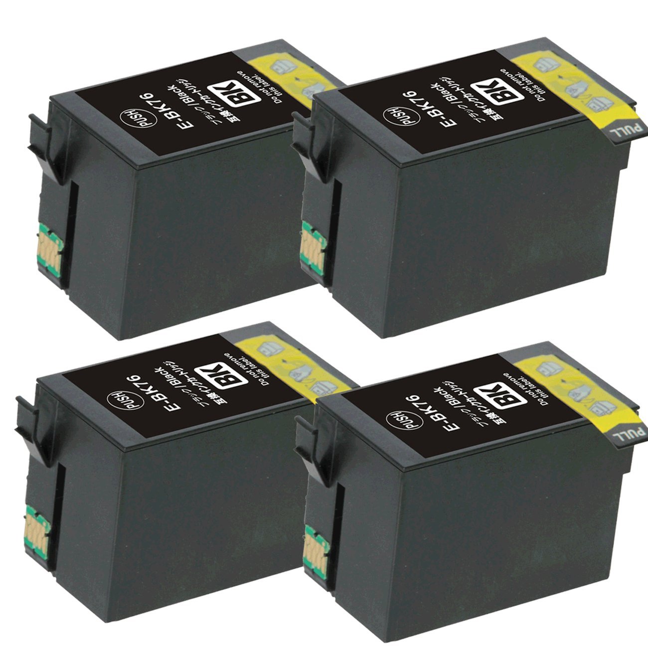 EPSON　インクカートリッジ　ICBK76など4個セット Amazon.co.jp: 互換インクカートリッジ ic76 ICBK76 黒 ブラック